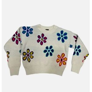 Wild Fable Women's Crewneck Pullover Sweater Floral New xl